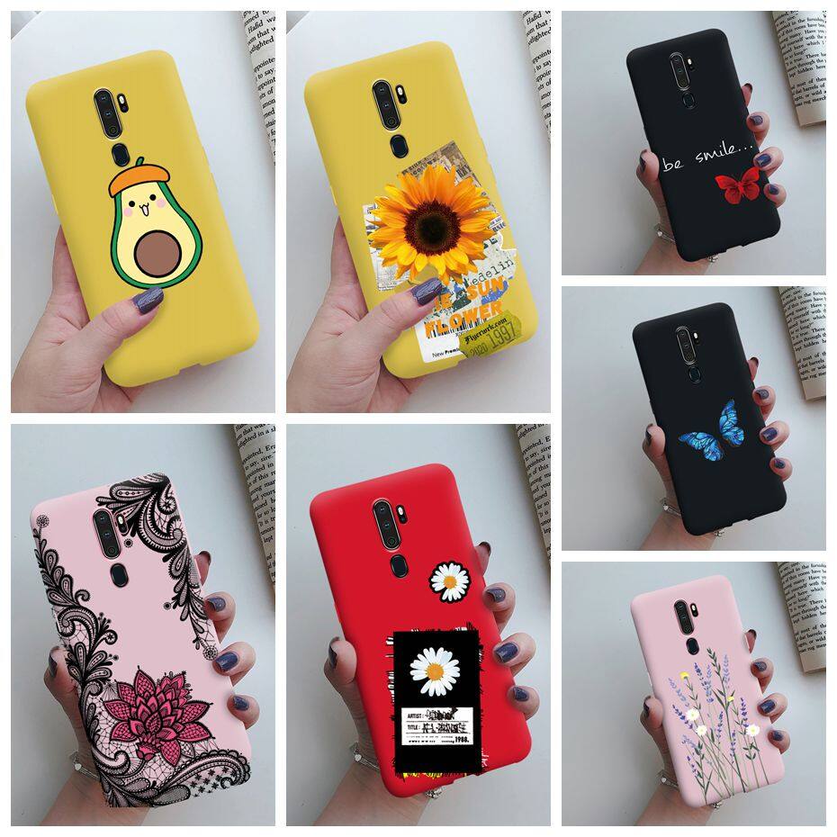 For Oppo A5 2020 / Oppo A9 2020 New Case Fashion Sunflower Butterfly Soft Cover For Oppo A5 A9 2020 Casing
