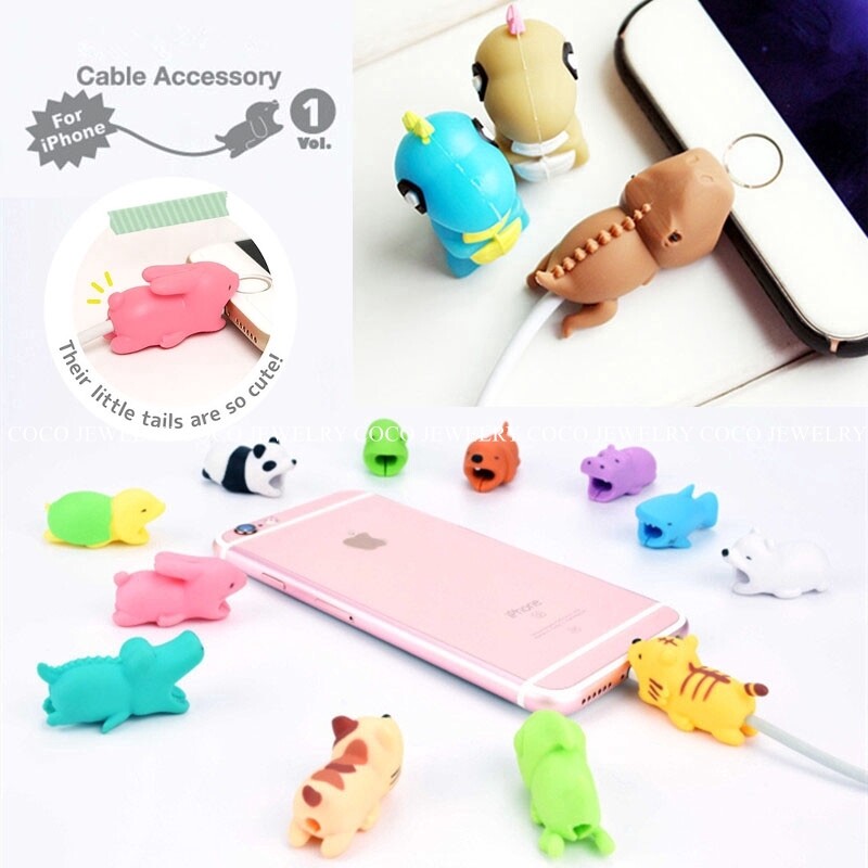 [CO CO] Cáp Dữ Liệu USB Cho Điện Thoại IPhone/Android Cáp Bảo Vệ Sạc Động Vật Cắn