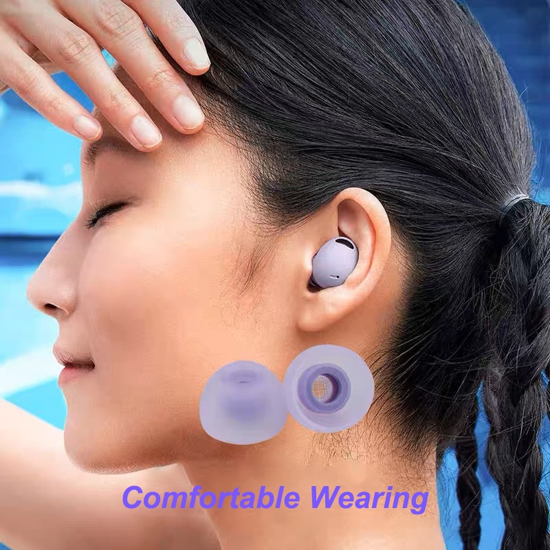 Replacement Tips Samsung Galaxy Buds 2 Eartips Earbuds Silicone Ear Tips Buds Wing Reducing Noise Earbuds Ear Cushion Covers
