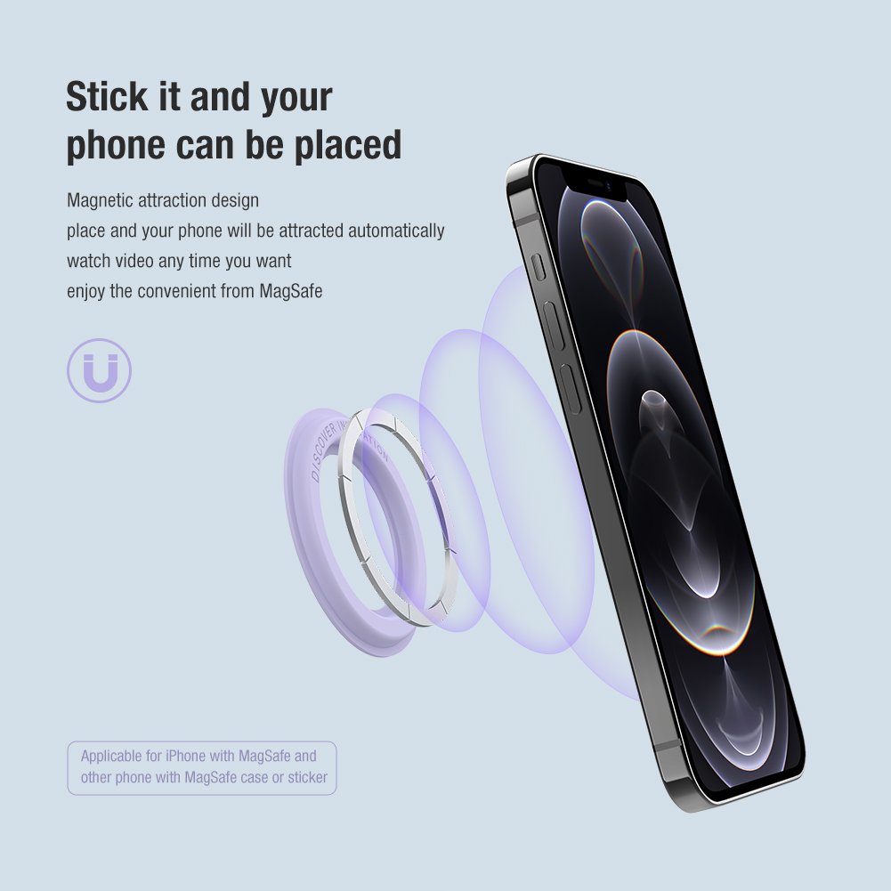 Nillkin Miếng Dán Ảnh Chụp Nhanh Cho iPhone 13 Pro Max iPhone 12 Giá Đỡ Nhẫn Nam Châm Giá Đỡ Cố Định Với Ốp MagSafe