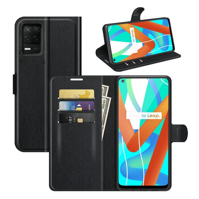 Ốp Điện Thoại Dạng Ví Cho Realme 8 5G RMX3241 Realme 8 Pro RMX3081 RMX3085 Bao Da Lật Capa Etui Fundas