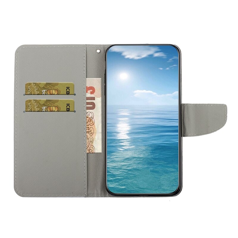 For iPhone 14 Pro Max Case Leather Elephant Painted Flip Phone Case on For Coque iPhone 14 Pro Max 14 Plus 14ProMax Wallet Cover