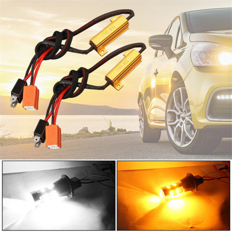 2 Đèn Led H7 50W 6Ω Xe Hơi, Bộ Điều Khiển Điện Trở Tải Canbus Cảnh Báo Bộ Giải Mã Đèn Led Không Có Lỗi Điện Trở 12V Chính Hãng 100%