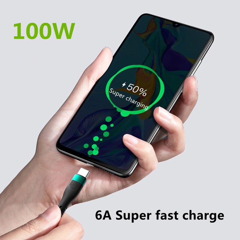 [HOT] 3in1 Data USB Cable 6A for iPhone Fast Charger Micro USB Type C Charging Cable Multi Usb Port Usb C Mobile Phone Wire For xiaomi