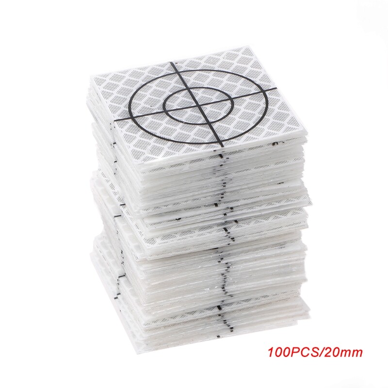 20pcs Silver Retro Reflective Target Sticker 20/30/40/50mm Survey Total Station 