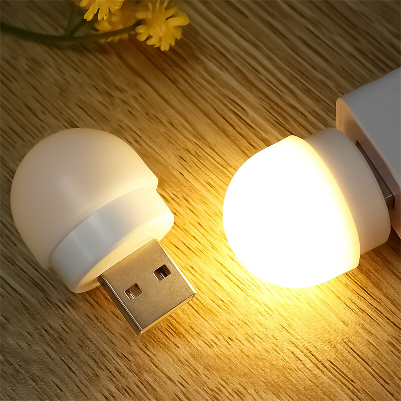 USB Mini đèn ban đêm bảo vệ mắt Đèn LED đọc sách mini Đèn LED Phích cắm USB Đèn ngủ đọc sách ban Đêm ánh sáng