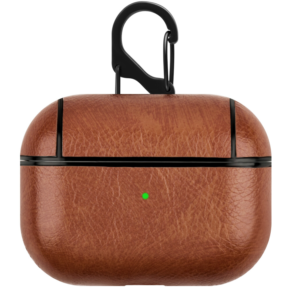 Leather Case for AirPods 3/2/1/Pro with Keychain Hook Up Shockproof Cover For AirPods pro 2 Case