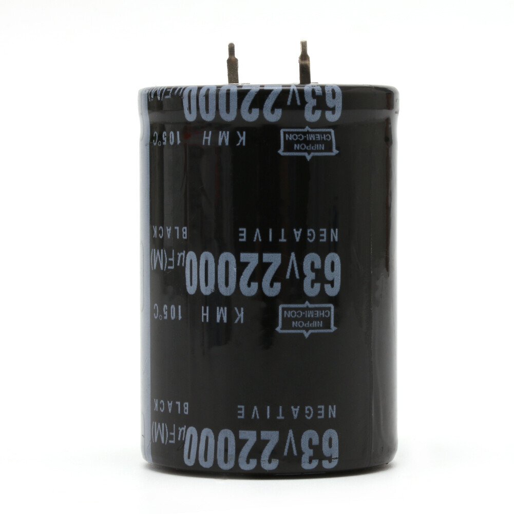 22000uf 63v aluminum electrolytic capacitor 105°c dimension 35x50mm cylindrical