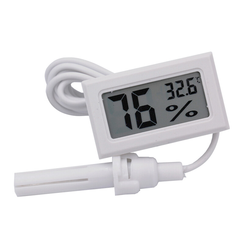 Mini thuận tiện Nhiệt kế LCD kỹ thuật số cảm biến ẩm kế đồng hồ đo áp suất tủ lạnh Aquarium Màn hình hiển thị độ ẩm Detector