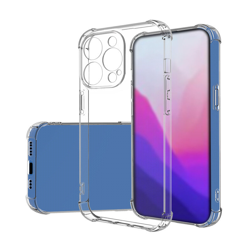 Soft Jelly Case for iPhone 14 Pro Max Clear Transparent Cover iPhone14 Plus Shockproof Shell Skin