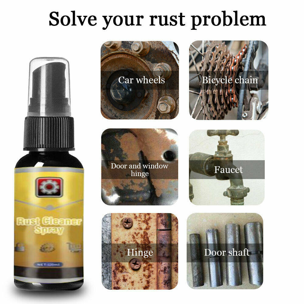 【88HomeStore】30ml Home Rust Remover Multi-Purpose Rust Inhibitor Auto Window Rust Remover Derusting Spray Metal Polish Rust Converter
