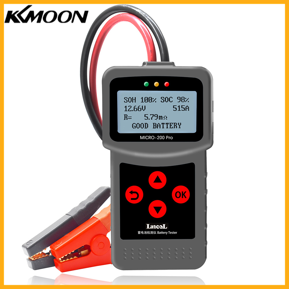 (Lowest Price)Máy Kiểm Tra Ắc Quy Xe Máy Ô Tô 12V, Thiết Bị Phân Tích Pin Kỹ Thuật Số SAE CCA JIS Micro-200 Xe Tải Chuyên Nghiệp Dụng Cụ Chẩn Đoán Xe Ô Tô Xe Máy
