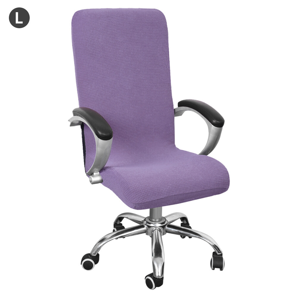 New 9 Colors Modern Spandex Computer Chair Cover Polyester Elastic Fabric Office Rotating Computer Desk Seat Chair Cover Easy Washable Removeable Slipcovers