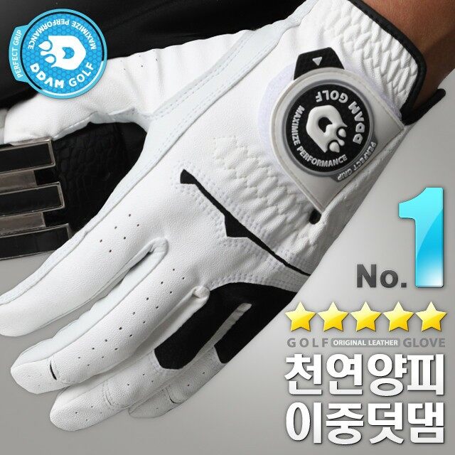 DDAM Left Hand Half Sheepskin Golf Gloves for Men