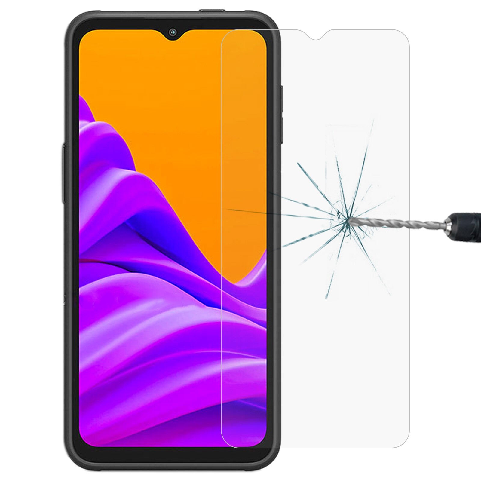 0.26mm 9h 2.5d tempered glass film for samsung galaxy xcover6 pro