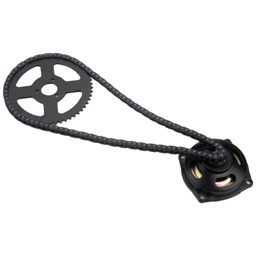 Dovewill T8F Chain with 54T Gear Box Rear Sprocket for 2 Stroke Mini-moto Pocket Bike