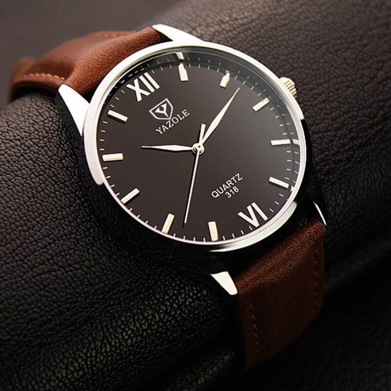 Nơi bán 2019 Yazole Watch Simple Hook Needle Business Watch Roman Scale Male Soft Leather Watch Mens Quartz Watches