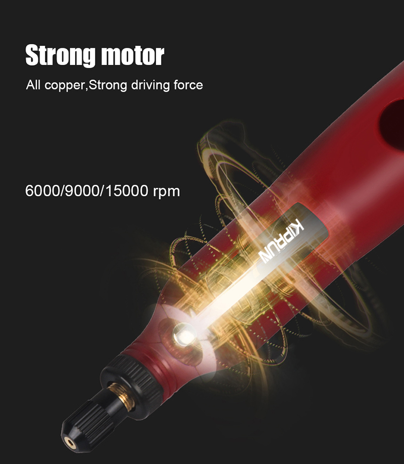 [Ready stock] KIPRUN Mini Cordless Drill Power Tools Electric 3.6V Drill Grinder Grinding Accessories Set Wireless Engraving Pen For  For Jewelry Glass Wood Cutting Grinding Polishing With HSS Saw Blade / Felt Wheel / Twisy Drill Bits / Grinding Stone