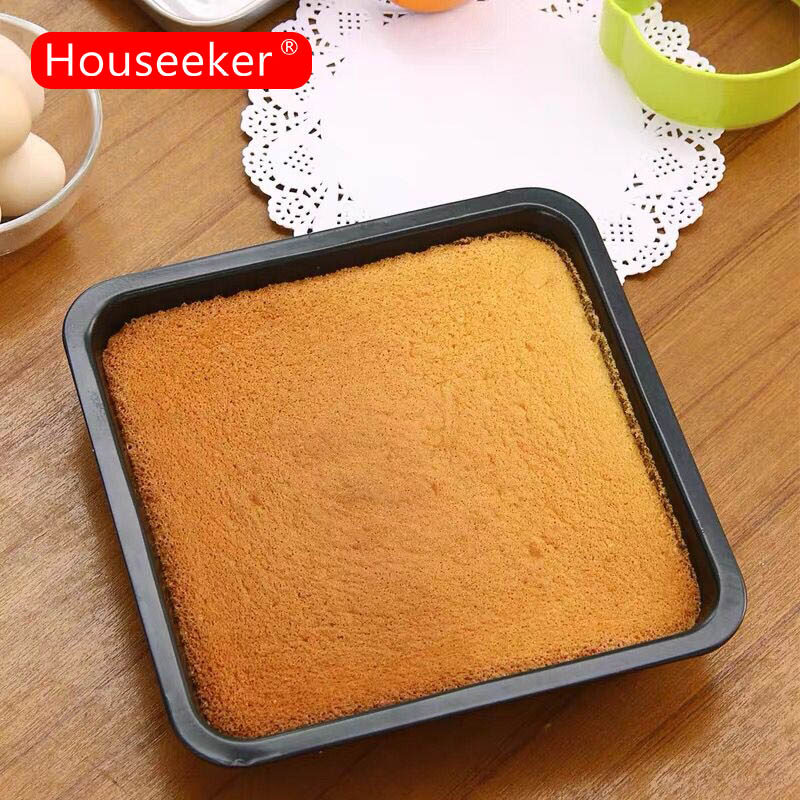 Houseeker 8 Inch Square Loaf Cake Pan Toast Bread Mold Cake Muffin Mold Tray Bakeware Tools