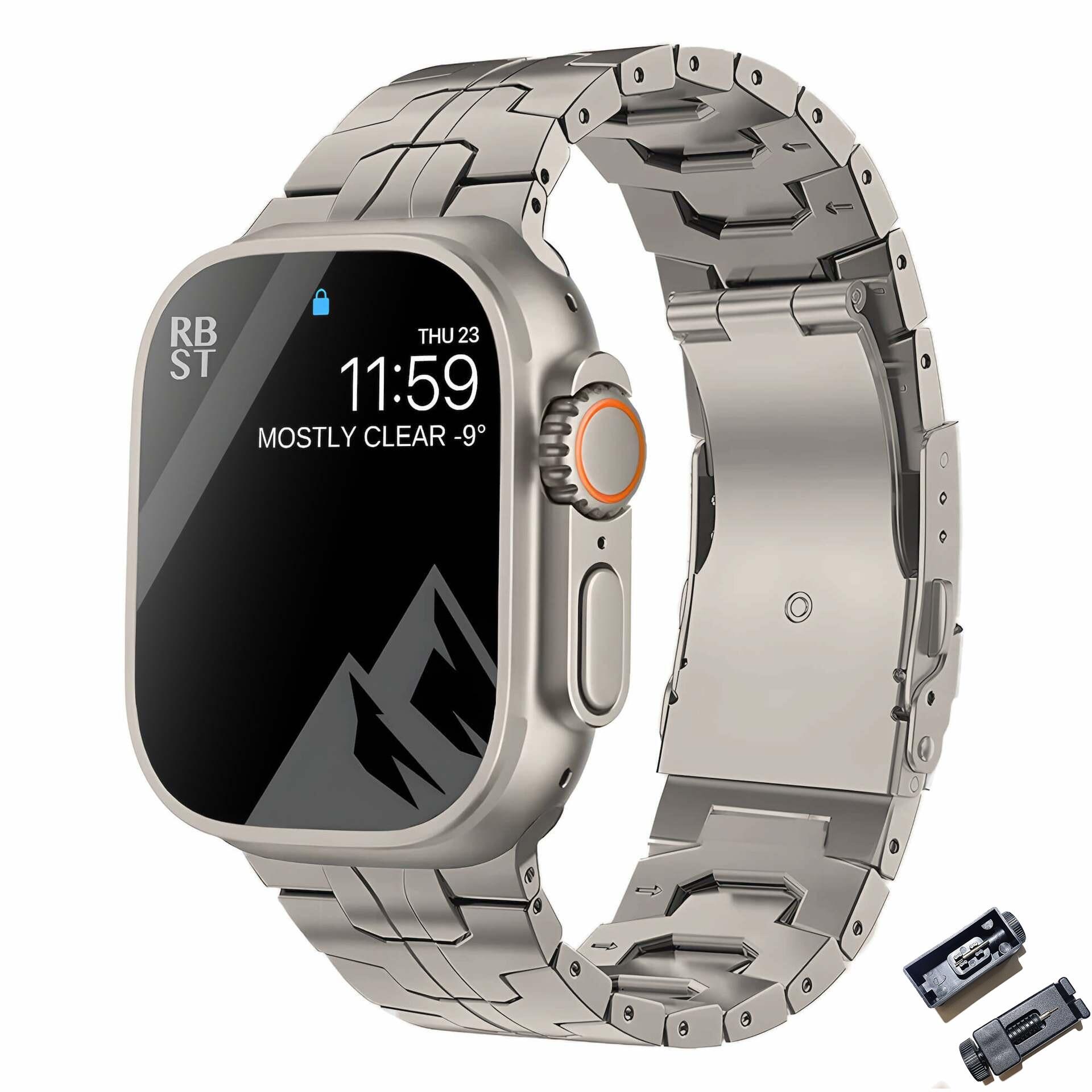 Titanium strap for apple watch band ultra 49mm 45mm 44mm 41mm 38mm for apple watch series 8 7 6 5 4 3