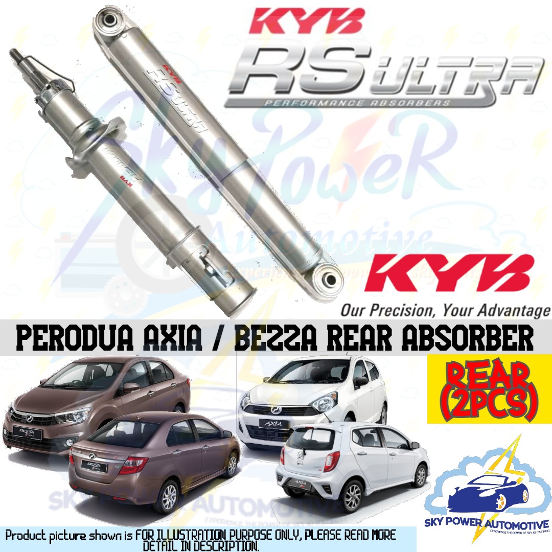 Perodua Axia D87a 2014 2020 Kayaba Kyb Gas Shock Absorber Rear Set 341m065 Lazada