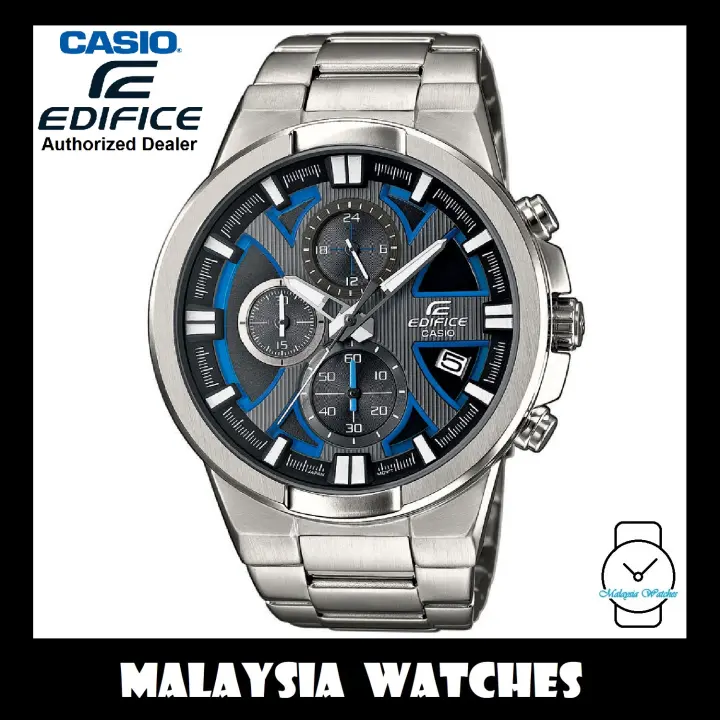 casio edifice black blue
