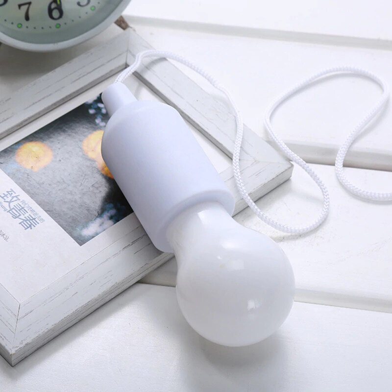 Bóng Đèn LED Dây Kéo, Pin Đèn Trắng Ấm Treo Tiện Dụng Nhiều Màu