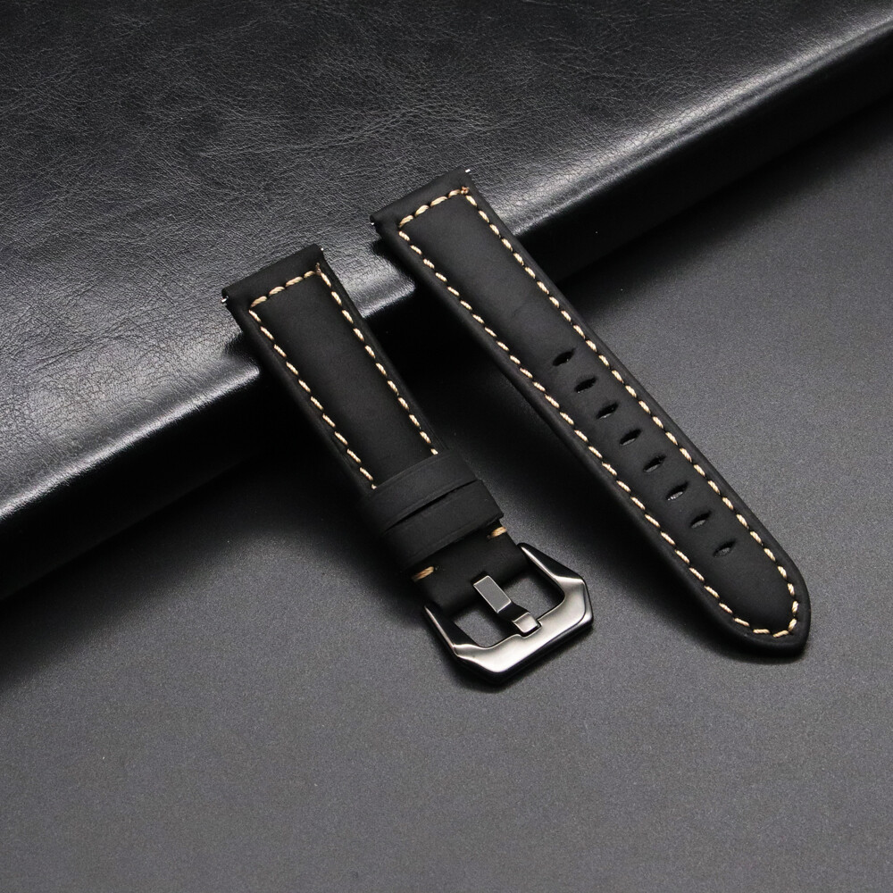 20mm 22mm Leather Watch Band For Amazfit Huawei for Samsung watch 3  41mm 45mm active 2  40mm 44mm Galaxy Watch 46mm 42mm Gear S3 Strap Replacement Straps