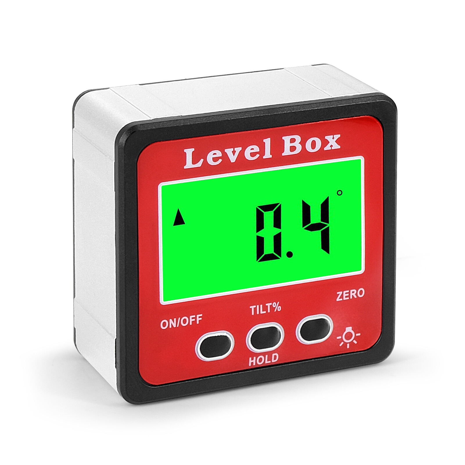 Licao Lighting 1 Set Digital Inclinometer Backlight Magnetic Adsorption Level Protractor Measuring Tool Household Supply 1 Set Practical