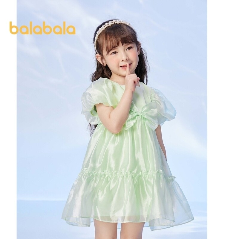 Balabala Children'S Dress Girls Dress Children'S Performance Dress Gauze Princess Dress 2023 New Summer Dress