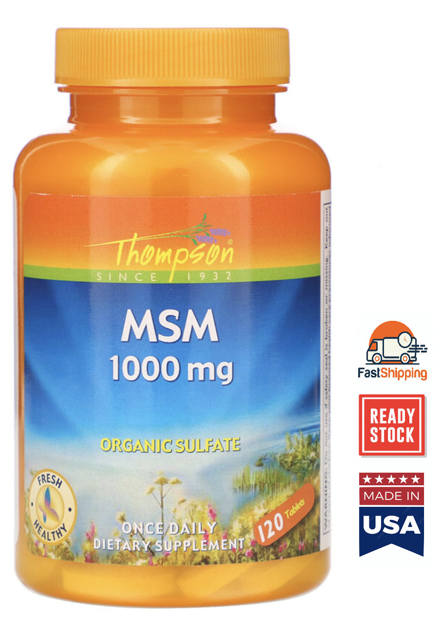 Ready Stocks Thompson Msm 1 000 Mg 1 Tablet Made In Usa Lazada