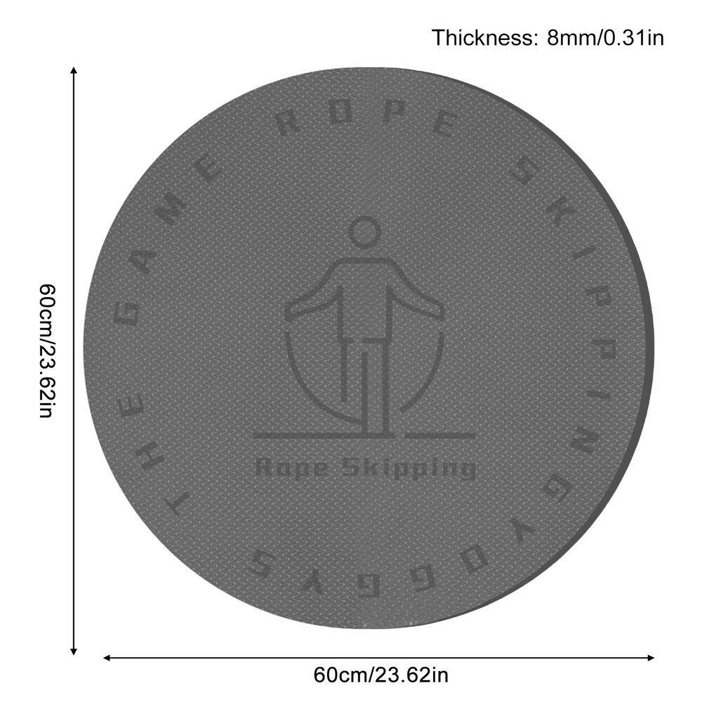 Jump Rope Yoga Mat Skipping Rope Mat Round Workout Mat Durable Fitness Padded Mat Shock Absorbing Mat For Cross Rope Exercise