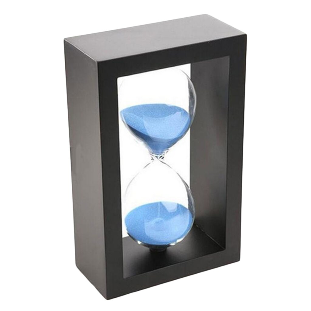1/25 Minute Bamboo Frame Sand Timer Hourglass Cooking Timer Kitchen Clock 
