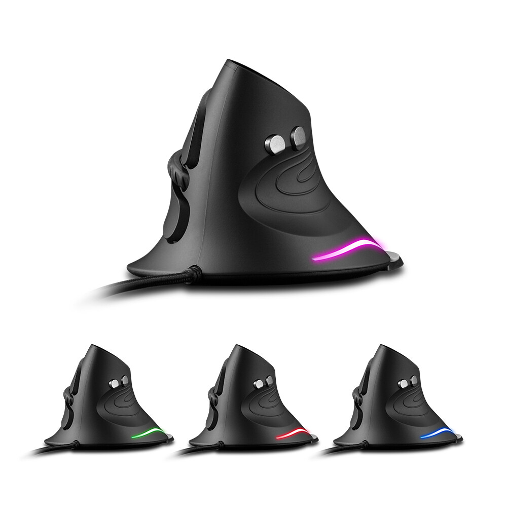 ZELOTES T-30 Chuột Quang Có Dây Chuột Đứng Có Dây USB Chuột Chơi Game 6 Phím Chuột Công Thái Học Với 4 Có Thể Điều Chỉnh DPI Cho PC Máy Tính Xách Tay
