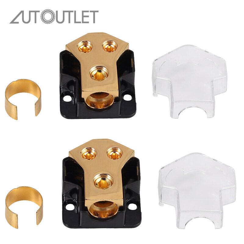 AUTOUTLET 2 Khối Phân Phối Điện Bằng Đồng Khuếch Đại 2 Chiều 0 2 4 Đo