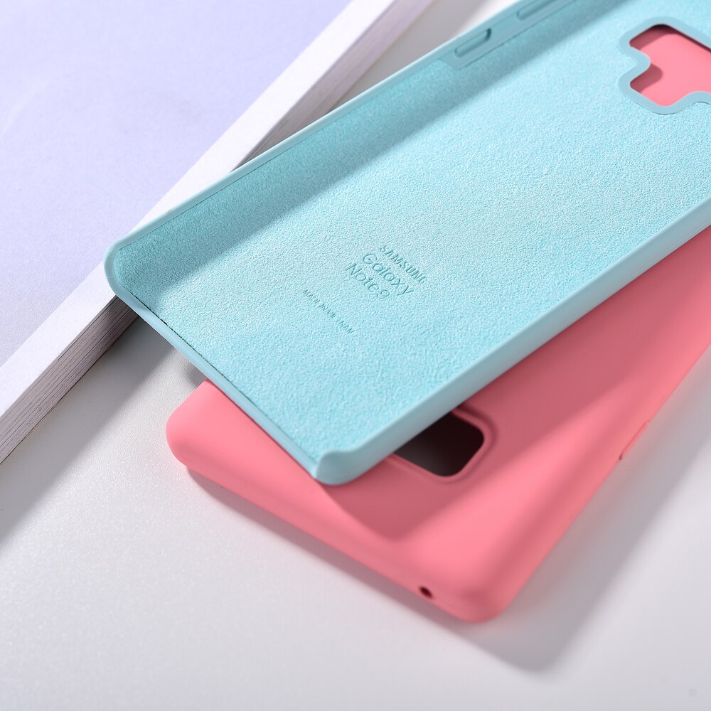 Original Samsung Note 9 Liquid Silicone Case Soft-Touch Silky Finish Protective Cover For Samsung Galaxy note9 Note 9 With Box