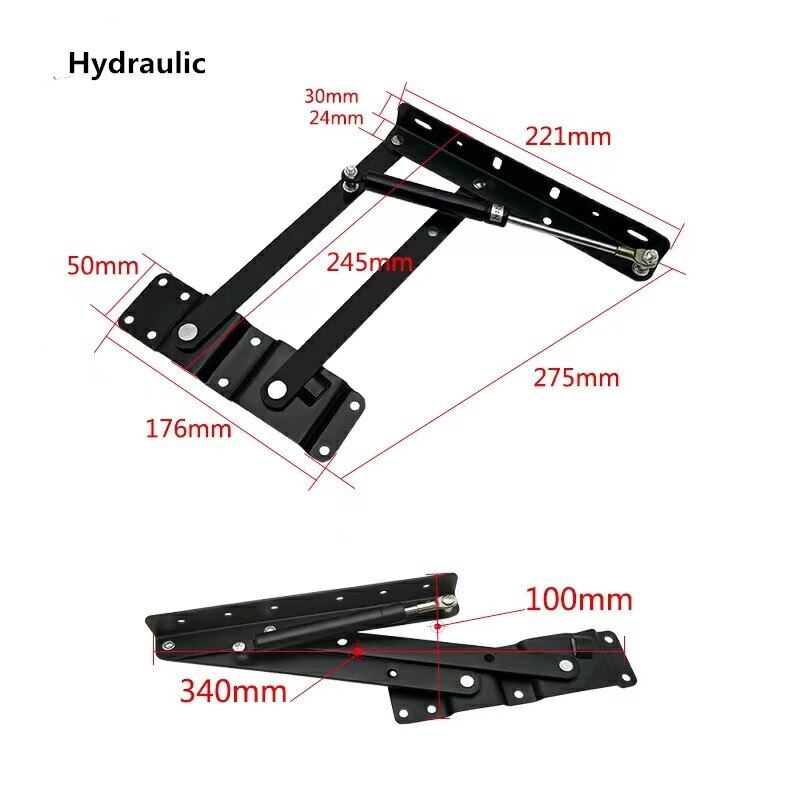 2Pcs DIY Lift UP Sp Hinge Hinges Lift Up Coffee Table Top Foldable
