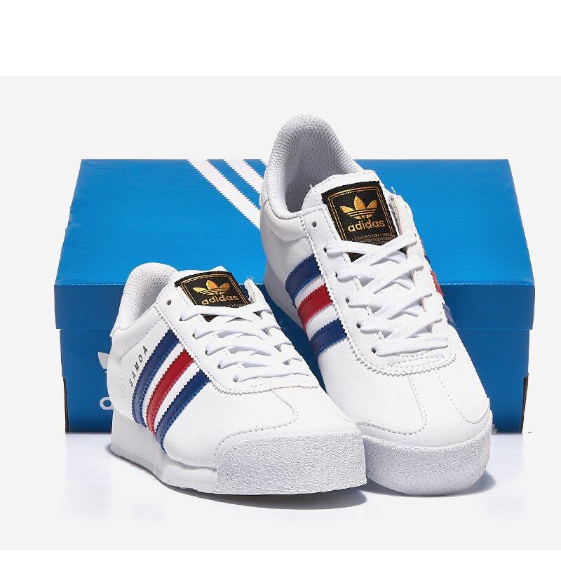 adidas samoa white and red
