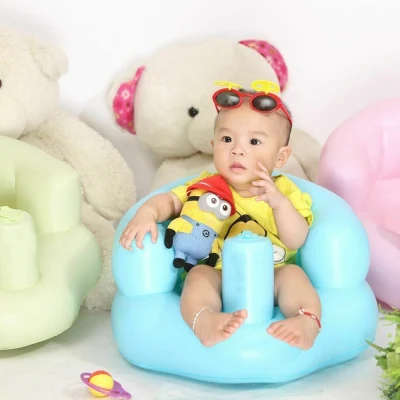 Portable Inflatable Baby Sofa Chair PVC Children Sofa Safety Training Beach Play Inflatable Chair