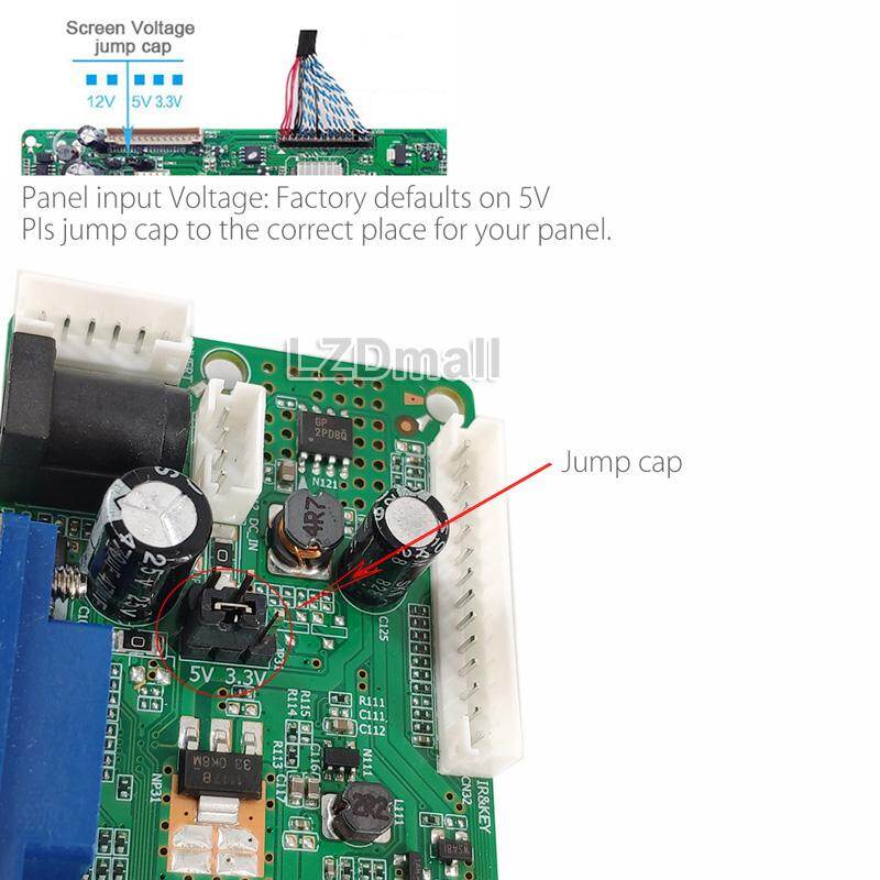 Không cần firmware t. hd8503.03c bảng điều khiển + 7key nút board + 2CH 6bit 40pins Cáp LVDS, chương trình miễn phí phổ Bảng điều khiển LCD TV Bo mạch chủ