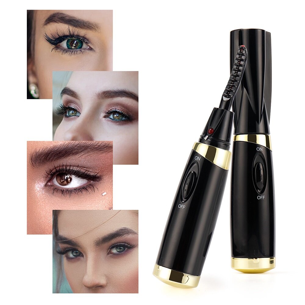 foreverlily Eyelash Curler Heating Lasting Shaping Durable Eye Beauty Makeup Tools