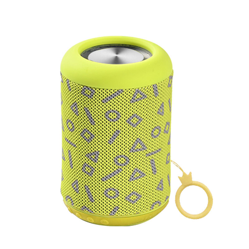DISOUR 2022 New Waterproof Round Fabric Wireless Bluetooth Speaker Portable Creative Wireless Speaker Gift Outdoor Home Subwoofer XD300