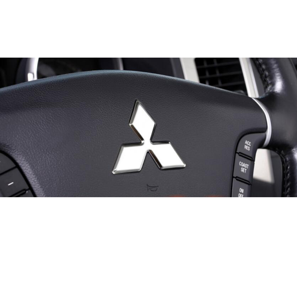 for Mitsubishi steering wheel logo modified car stickers