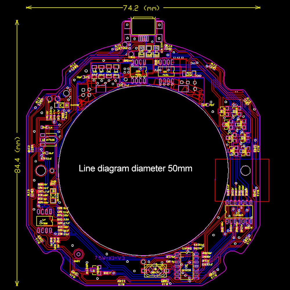 Aideepen TYPE-C 5-12V 5-15W Fast Charge Wireless Charger Module Transmitter End PCBA Circuit Board Coil