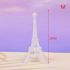 Chidi Mini tháp Eiffel đầy màu sắc đèn ngủ LED Dollhouse tháp Eiffel ánh sáng mô hình