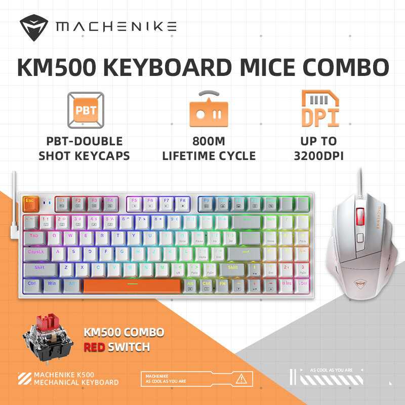 MACHENIKE KM500 mechanical keyboard and mouse set M3 gaming mouse+K500