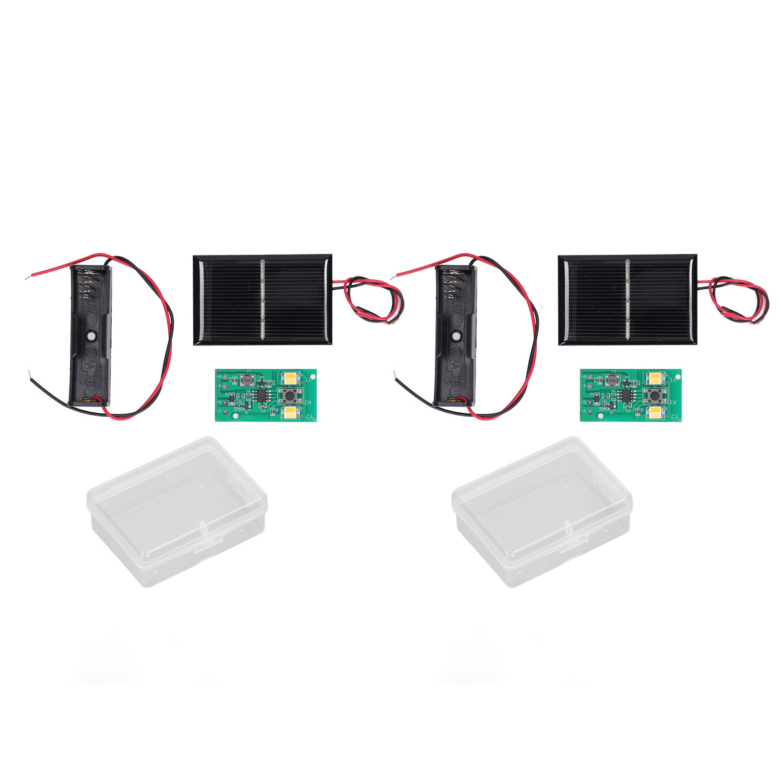 2 Set Solar Light Control Panel High Drive Efficiency Solar Lamp ...