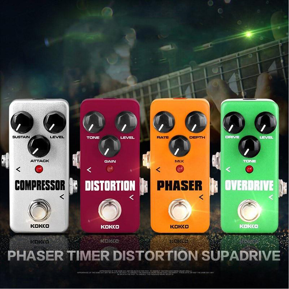 READY! KOKKO Guitar Effect Pedal Mini Compressor Pedal Portable Guitar Effect Pedal Guitar Parts