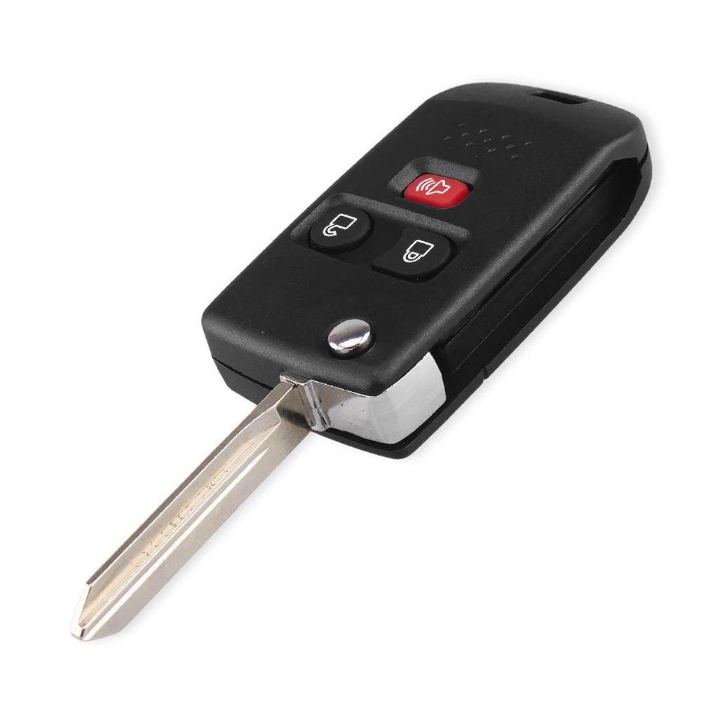 Dandkey 3 Buttons Modified Flip Folding Remote Key Shell Case Cover Fob For Ford Transit Edge Escape Explorer Mercury Mazda Key