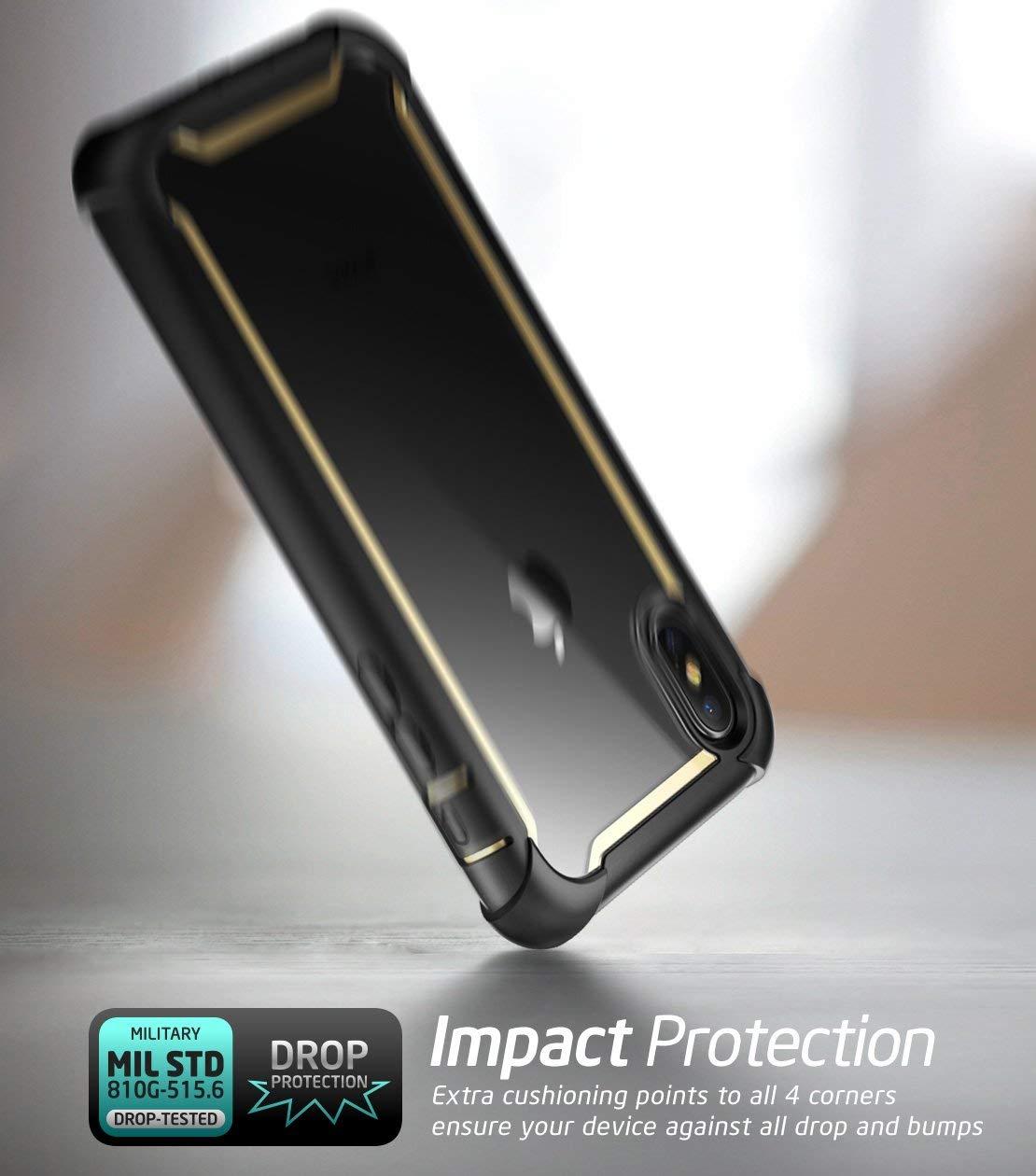 Cho Iphone XS Max Ốp Lưng I-Blason Toàn Thân Chắc Chắn Chống Sốc Trong Suốt Ốp Lưng có Nắp Đậy Bảo Vệ Màn Hình